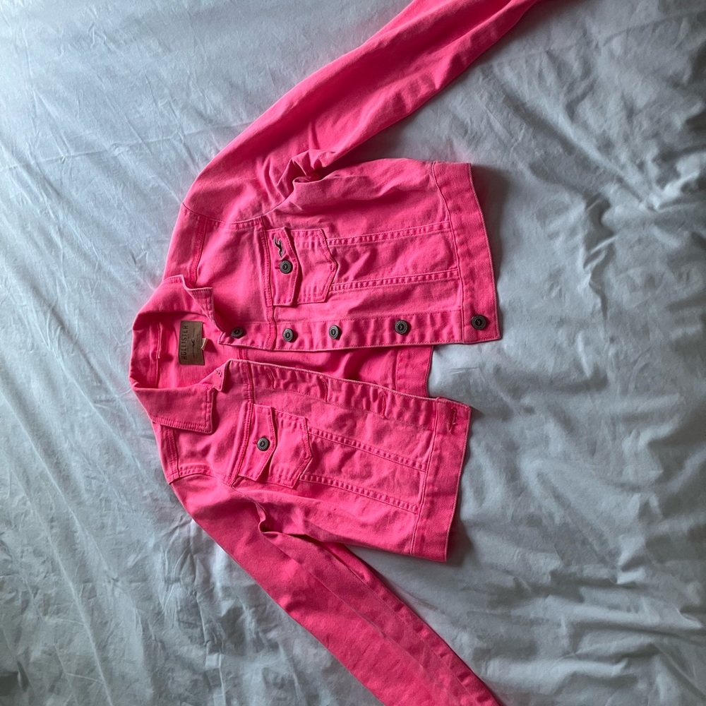 Hollister Bright Pink Jean Jacket for Kids